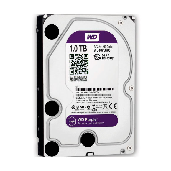DISCO DURO 1TB ESPECIAL DVR WD PURPLE